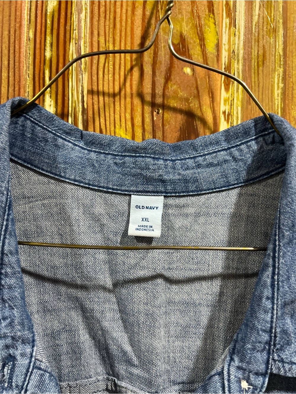 Old Navy Denim-Look Shirt Dress - Picture 2 of 7